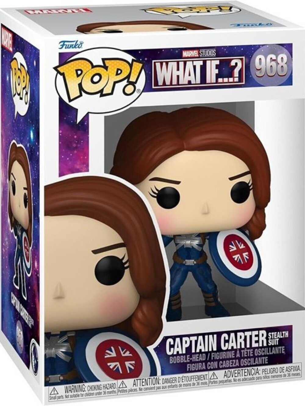 Funko Pop! Marvel What If…? – Captain Carter Stealth Suit #968 Vinyl Bobble-Head